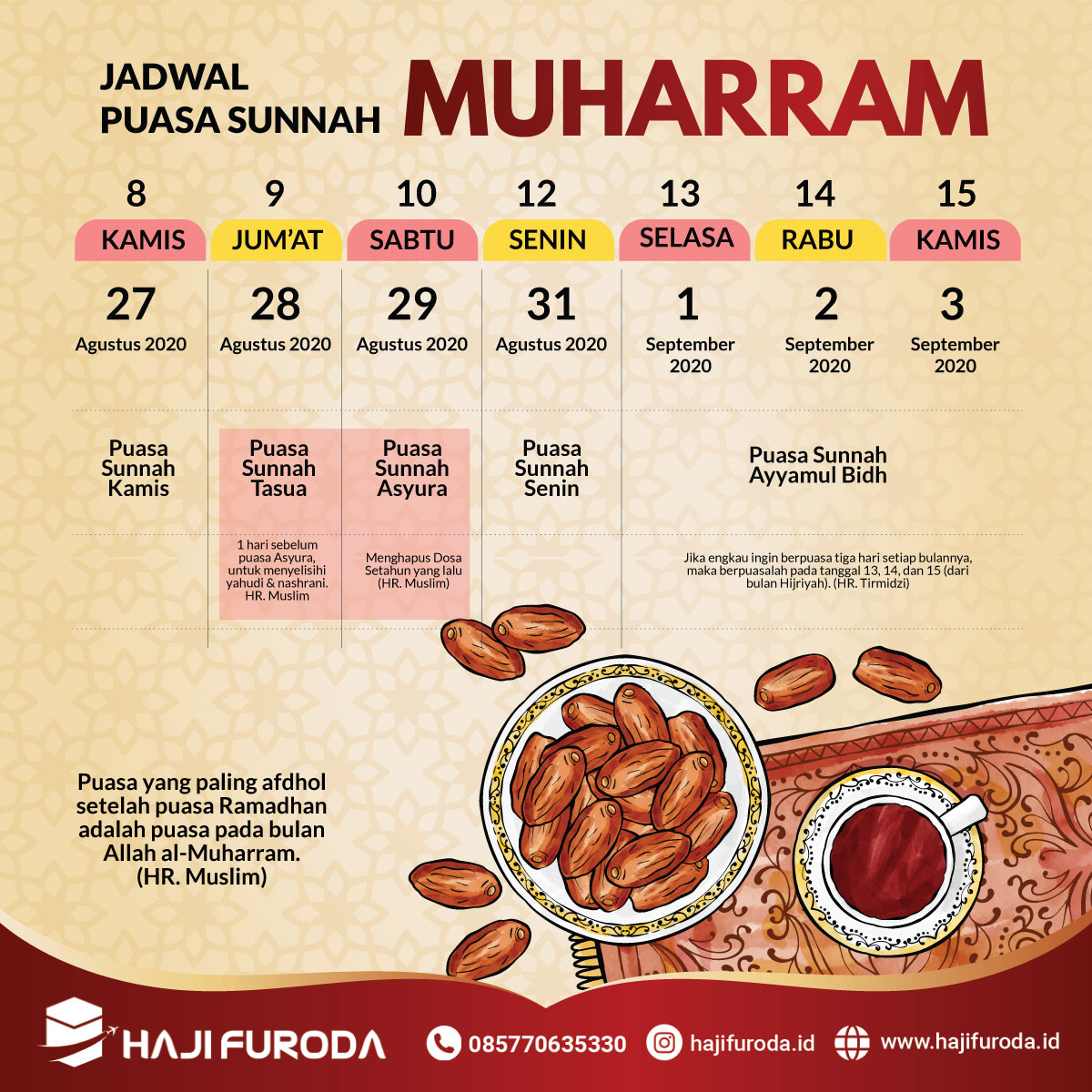 Jadwal Puasa Bulan Muharram