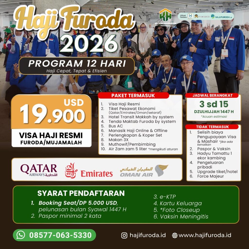 Haji Furoda 2026 Paket Silver 19000 USD